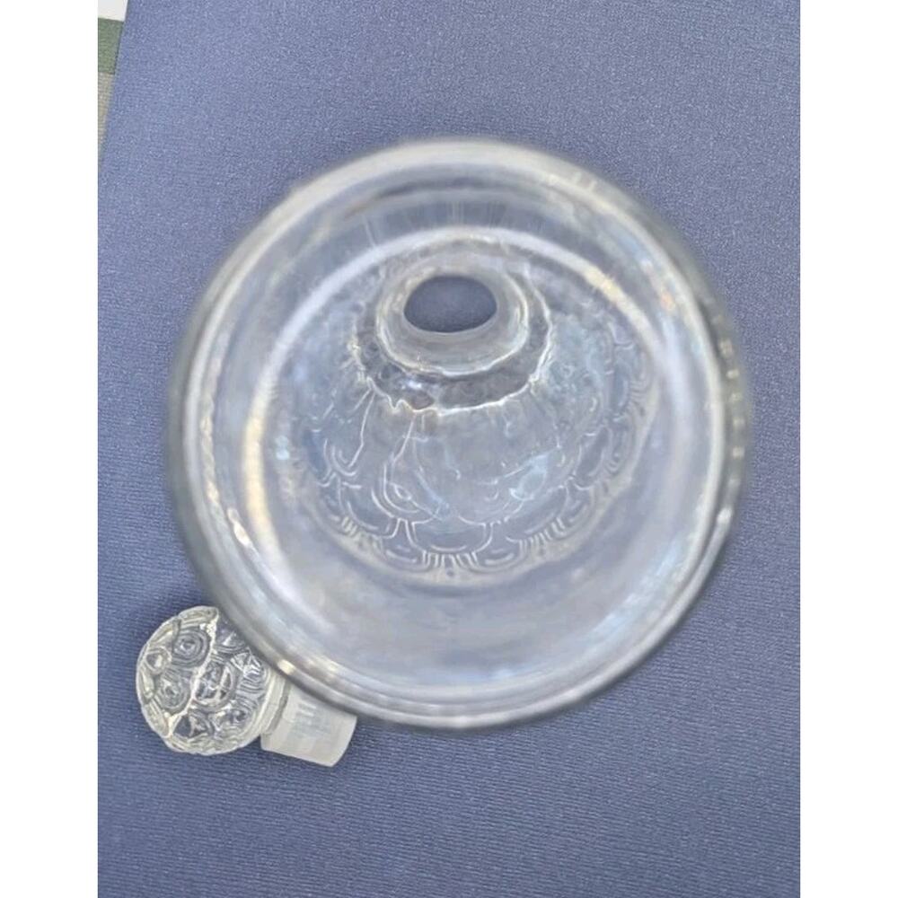 Vintage Guerlain Bee Embossed Glass Empty Perfume Bottle | France 1960s 6.5” - Picture 8 of 9